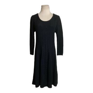 Candie's black long sleeves sweater mini dress size M